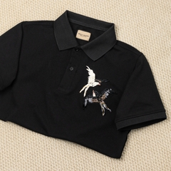 Áo Polo Thêu Ruy Băng Thủ Công - Song Én