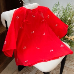 Áo Yếm Voan Nữ Đỏ