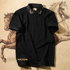 Áo Polo - Thêu Song Mã Phi Phong