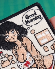 Patch thêu hình chữ nhật Sexy Girl theo yêu cầu