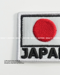 Patch thêu hình chữ nhật 3D JAPAN theo yêu cầu