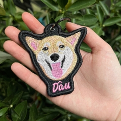 Dự án Móc khóa thêu chân dung thú cưng chó Mun & chó Dâu