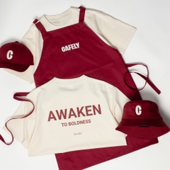 Dự án Tạp dề dài đồng phục thêu CAFELY theo yêu cầu