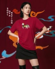 Áo Thun Thêu Ruy Băng Thủ Công - Bạch Mã Đông Hồ