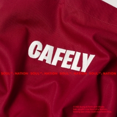 Dự án Tạp dề dài đồng phục thêu CAFELY theo yêu cầu