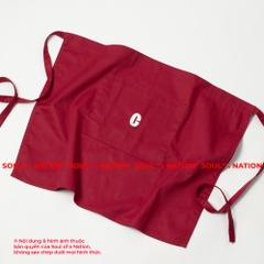 Dự án Tạp dề ngắn đồng phục thêu CAFELY theo yêu cầu