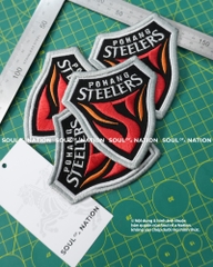 Patch thêu hình ôm viền POHANG STEELERS theo yêu cầu