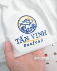 Dự án Áo Polo thêu theo yêu cầu Tấn Vinh seafood