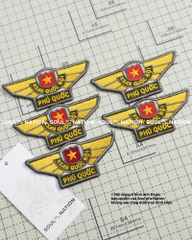 Patch thêu hình ôm viền Khách Sạn Quốc Nội Phú Quốc theo yêu cầu