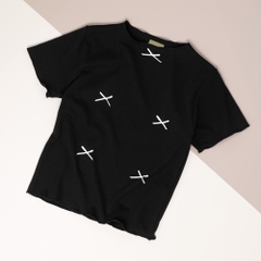 Áo Baby Tee Đính Nơ Freesize