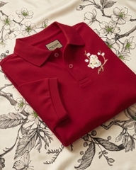 Áo Polo Thêu Ruy Băng Thủ Công - Mai Hoa Như Ý