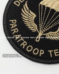 Patch thêu hình tròn PARATROOP theo yêu cầu