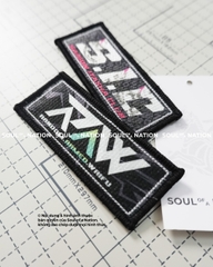 Patch in thêu hình ôm viền S.I.C theo yêu cầu