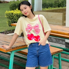 Quần Short Jeans Nữ Cạp Cao