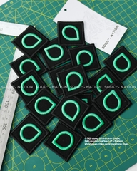 Patch thêu hình ôm viền Giọt nước theo yêu cầu