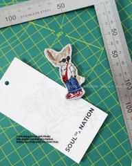 Patch thêu hình ôm viền Con cáo theo yêu cầu