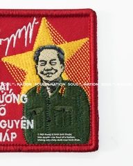 Patch thêu hình chữ nhật Đại Tướng Võ Nguyên Giáp theo yêu cầu