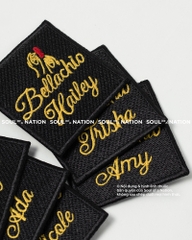 Patch thêu hình vuông Bellachio theo yêu cầu