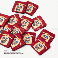 Patch thêu hình vuông có velcro THE LITTLE HANOI theo yêu cầu