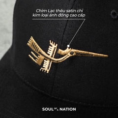 Nón Lưỡi Trai - Thêu Chim Lạc Đính Khoen Kim Loại