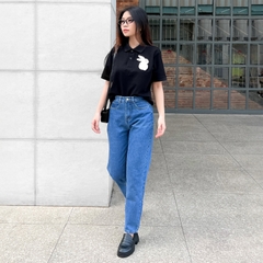 Áo Polo - Patch Thỏ Bông Vải Lông