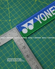 Patch thêu hình chữ nhật YONEX theo yêu cầu