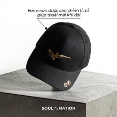 Nón Lưỡi Trai - Thêu Chim Lạc Đính Khoen Kim Loại