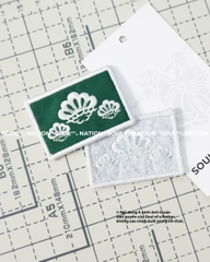 Patch thêu hình ôm viền Hoa theo yêu cầu