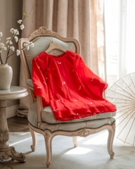 Áo Yếm Voan Nữ Đỏ