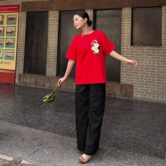 Quần Trouser Nữ Ống Rộng