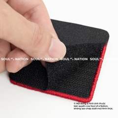 Patch thêu hình vuông có velcro THE LITTLE HANOI theo yêu cầu