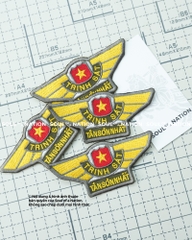 Patch thêu hình ôm viền TRINH SÁT theo yêu cầu