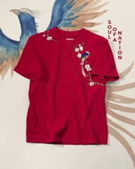 Áo Thun Thêu Ruy Băng Thủ Công - Vương Điểu Thưởng Mai