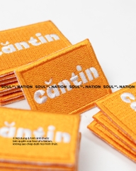 Patch thêu hình chữ nhật CĂN TIN theo yêu cầu