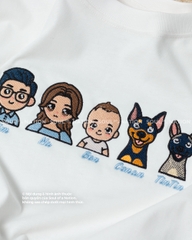 Dự án thêu hình chuyển chibi Bin Na Ben Family Xuân Nghi