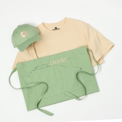 Dự án Tạp dề đồng phục thêu Clover Coffee theo yêu cầu