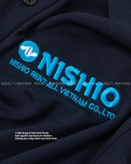 Thêu gia công áo polo NISHIO theo yêu cầu