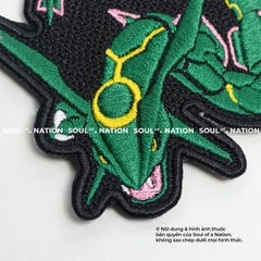 Patch thêu hình ôm viền có velcro Rồng Xanh theo yêu cầu