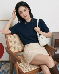 Áo Polo - Thêu Song Mã Phi Phong