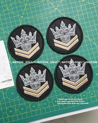 Patch thêu hình ôm viền Vương Miện theo yêu cầu