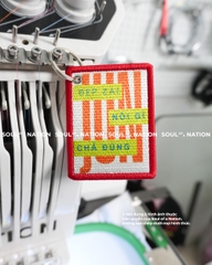 Patch in nhuộm chỉ ĐẸP ZAI NÓI GÌ CŨNG ĐÚNG theo yêu cầu