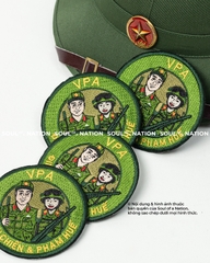 Patch thêu hình tròn Hai Người Lính theo yêu cầu