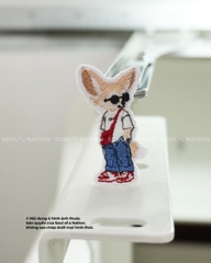 Patch thêu hình ôm viền Con cáo theo yêu cầu