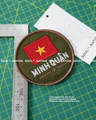 Patch thêu hình tròn Minh Quân theo yêu cầu