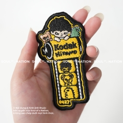Patch thêu hình ôm viền Cậu Bé, Gấu, Khủng Long theo yêu cầu
