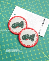 Patch in nhuộm chỉ Cá Xanh theo yêu cầu