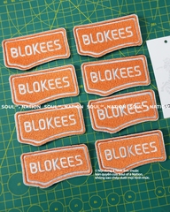 Patch thêu hình ôm viền BLOKEES theo yêu cầu