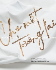 Dự án Áo Thun thêu sequin theo yêu cầu Cho một tương lai