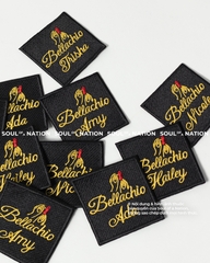 Patch thêu hình vuông Bellachio theo yêu cầu