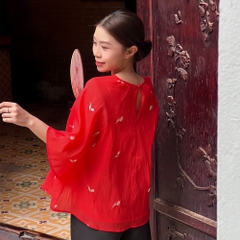 Áo Yếm Voan Nữ Đỏ